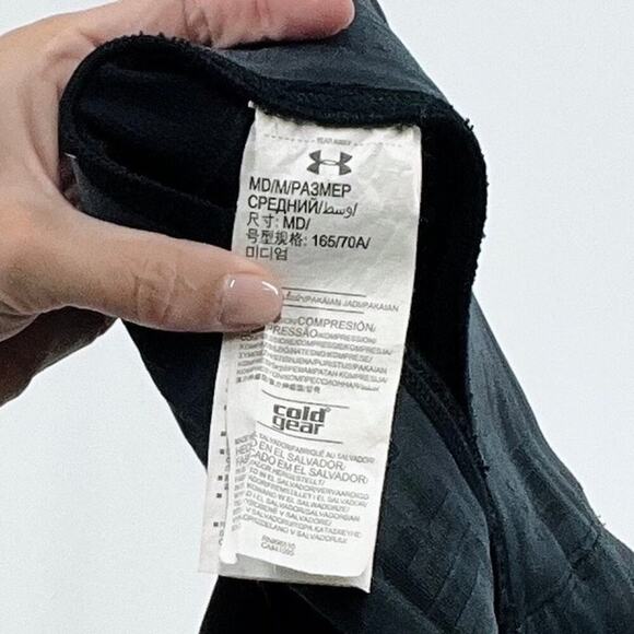 Under Armour Heat Gear Black Ankle Length Leggings Size Medium - Picture 3 of 3